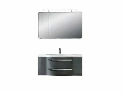 Rabatt 🥰 Aquarell Badezimmer-Set Emily -3-teilig in grau 🤩 -Badezimmerschränke Verkäufe online 24623268 3