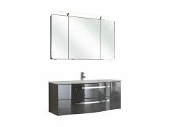 Schlussverkauf 👏 Aquarell Badezimmer-Set Emily - 3-teilig in grau 🔥