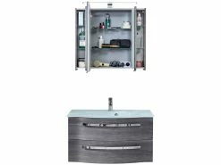 Aktion ❤️ Aquarell Badezimmer-Set Emily - 3-teilig in grau 🌟 15 Aktion ❤️ Aquarell Badezimmer-Set Emily - 3-teilig in grau 🌟 -Badezimmerschränke Verkäufe online 24623490 2 1