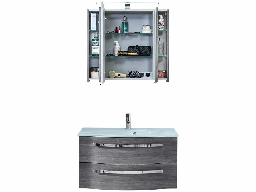 Aktion ❤️ Aquarell Badezimmer-Set Emily - 3-teilig in grau 🌟 8 Aktion ❤️ Aquarell Badezimmer-Set Emily - 3-teilig in grau 🌟 – Bild 8