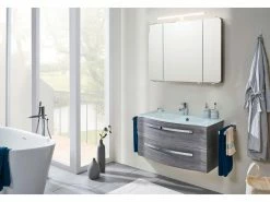 Aktion ❤️ Aquarell Badezimmer-Set Emily - 3-teilig in grau 🌟 13 Aktion ❤️ Aquarell Badezimmer-Set Emily - 3-teilig in grau 🌟 -Badezimmerschränke Verkäufe online 24623490 3 1