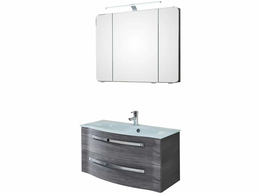 Aktion ❤️ Aquarell Badezimmer-Set Emily - 3-teilig in grau 🌟 1 Aktion ❤️ Aquarell Badezimmer-Set Emily - 3-teilig in grau 🌟