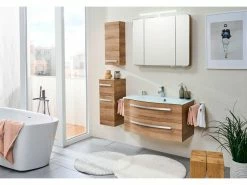 Rabatt ✨ Aquarell Badezimmer-Set Emily - 3-teilig in braun ✨ -Badezimmerschränke Verkäufe online 24623599 24624191 24624117 4