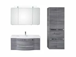 Brandneu đ Aquarell Badezimmer-Set Emily - 3-teilig in grau â¤ď¸ 6 Brandneu đ Aquarell Badezimmer-Set Emily - 3-teilig in grau â¤ď¸ -Badezimmerschränke Verkäufe online 24623630 24623937 1 1