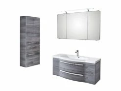 Brandneu 😍 Aquarell Badezimmer-Set Emily - 3-teilig in grau ❤️