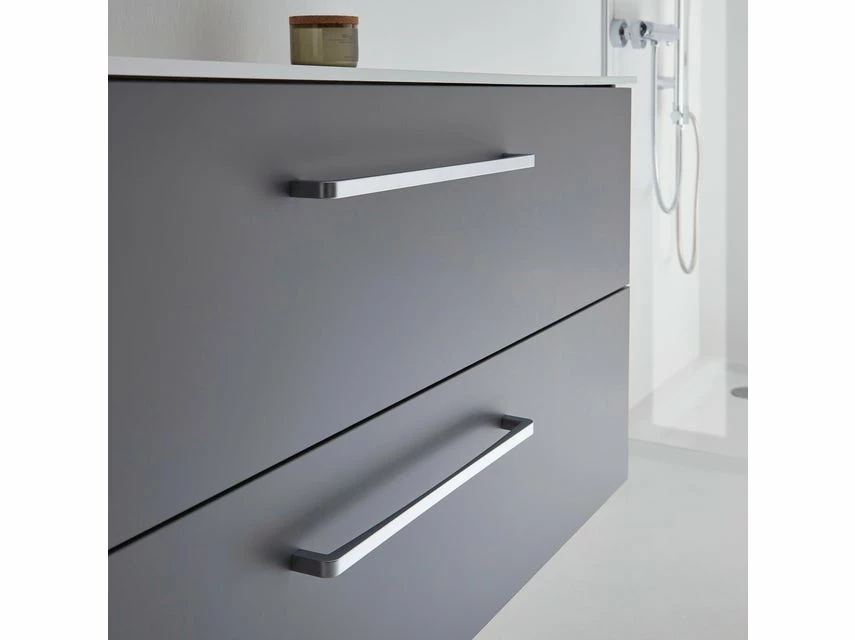 Blitzangebot 😀 Aquarell Badezimmer-Set Genua - 3-teilig in grau 👏 2 Blitzangebot 😀 Aquarell Badezimmer-Set Genua - 3-teilig in grau 👏 – Bild 2