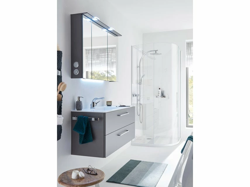 Blitzangebot 😀 Aquarell Badezimmer-Set Genua - 3-teilig in grau 👏 3 Blitzangebot 😀 Aquarell Badezimmer-Set Genua - 3-teilig in grau 👏 – Bild 3