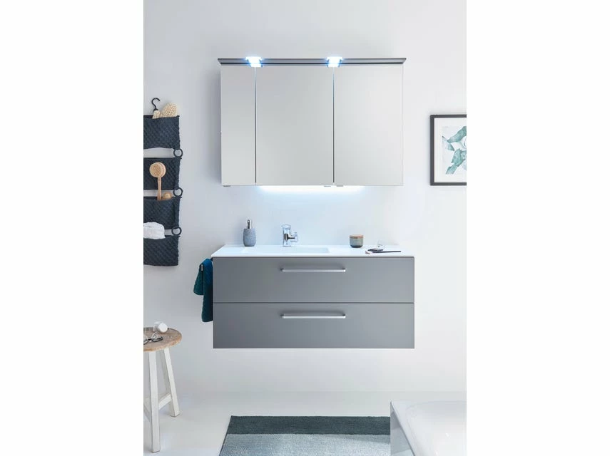 Blitzangebot 😀 Aquarell Badezimmer-Set Genua - 3-teilig in grau 👏 1 Blitzangebot 😀 Aquarell Badezimmer-Set Genua - 3-teilig in grau 👏