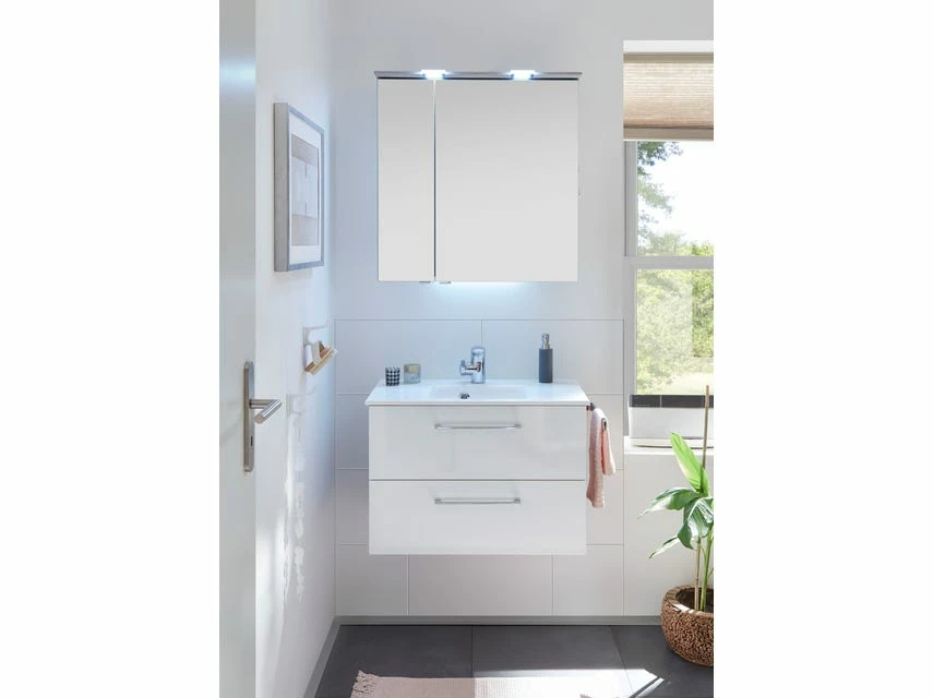 Schlussverkauf 🧨 Aquarell Badezimmer-Set Genua - 3-teilig in weiß 😉 1 Schlussverkauf 🧨 Aquarell Badezimmer-Set Genua - 3-teilig in weiß 😉