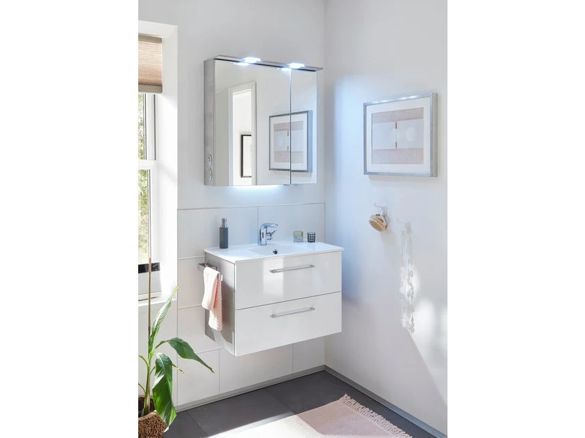 Schlussverkauf 🧨 Aquarell Badezimmer-Set Genua - 3-teilig in weiß 😉 2 Schlussverkauf 🧨 Aquarell Badezimmer-Set Genua - 3-teilig in weiß 😉 – Bild 2