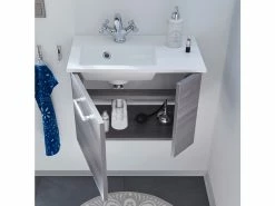 Schlussverkauf 🧨 Aquarell Badezimmer-Set Genua - 3-teilig in grau 👍 9 Schlussverkauf 🧨 Aquarell Badezimmer-Set Genua - 3-teilig in grau 👍 -Badezimmerschränke Verkäufe online 24641377 1 1