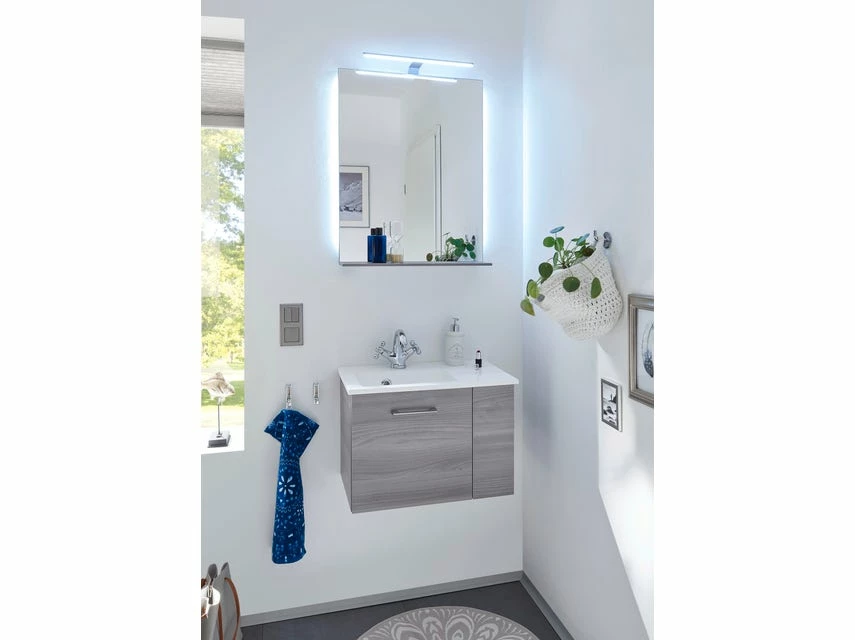 Schlussverkauf 🧨 Aquarell Badezimmer-Set Genua - 3-teilig in grau 👍 2 Schlussverkauf 🧨 Aquarell Badezimmer-Set Genua - 3-teilig in grau 👍 – Bild 2