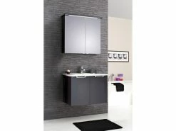 Auslauf 🤩 Aquarell Badezimmer-Set Mia - 3-teilig in grau 🔥