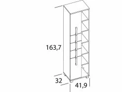 Großhandel 🎉 Vivre Hochschrank Luca - 41,9/163,7/32 cm in weiß ⌛ 9 Großhandel 🎉 Vivre Hochschrank Luca - 41,9/163,7/32 cm in weiß ⌛ -Badezimmerschränke Verkäufe online 24722268 5 massangabe nebenbild