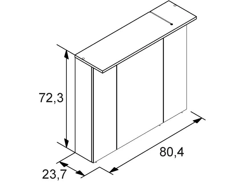 Bester Verkauf 🛒 Vivre Spiegelschrank Nora - 80,5/72,3/15,75 cm in braun 🤩 4 Bester Verkauf 🛒 Vivre Spiegelschrank Nora - 80,5/72,3/15,75 cm in braun 🤩 – Bild 4