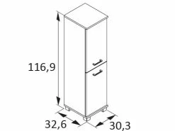 Besorgen 😍 Vivre Highboard Nora - 30,3/116,9/32,6 cm in braun 💯 9 Besorgen 😍 Vivre Highboard Nora - 30,3/116,9/32,6 cm in braun 💯 -Badezimmerschränke Verkäufe online 24722317 3 massangabe nebenbild