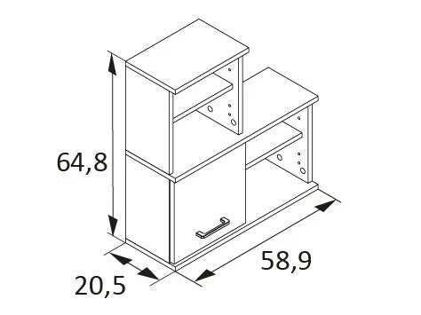 Besorgen ✨ Vivre Hängeschrank Nora - 59,8/64,8/20,5 cm in braun 😉 5 Besorgen ✨ Vivre Hängeschrank Nora - 59,8/64,8/20,5 cm in braun 😉 – Bild 5