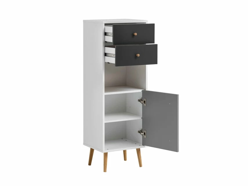 Budget 🔔 Vivre Highboard Jonte - 40,5/118,9/33,1 cm in weiß 🧨 5 Budget 🔔 Vivre Highboard Jonte - 40,5/118,9/33,1 cm in weiß 🧨 – Bild 5