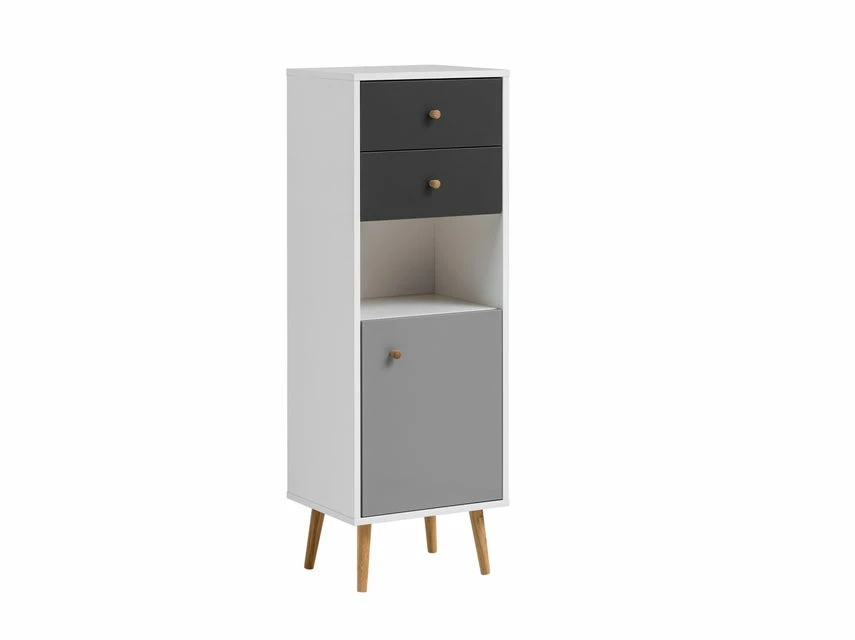 Budget 🔔 Vivre Highboard Jonte - 40,5/118,9/33,1 cm in weiß 🧨 1 Budget 🔔 Vivre Highboard Jonte - 40,5/118,9/33,1 cm in weiß 🧨