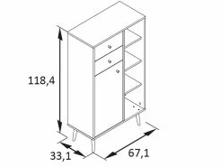 Bester Verkauf 🤩 Vivre Highboard Jonte - 67,1/118,9/33,1 cm in weiß 🧨 9 Bester Verkauf 🤩 Vivre Highboard Jonte - 67,1/118,9/33,1 cm in weiß 🧨 -Badezimmerschränke Verkäufe online 24722474 3 massangabe nebenbild
