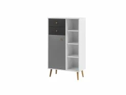 Bester Verkauf 🤩 Vivre Highboard Jonte - 67,1/118,9/33,1 cm in weiß 🧨