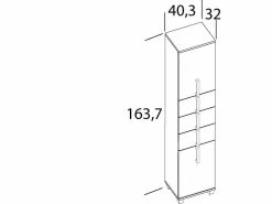 Bestpreis 😀 Vivre Hochschrank Luca - 40,3/163,7/32 cm in weiß 🔥 9 Bestpreis 😀 Vivre Hochschrank Luca - 40,3/163,7/32 cm in weiß 🔥 -Badezimmerschränke Verkäufe online 24722482 5 massangabe nebenbild