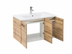 Budget 🎁 Vivre Waschtisch-Set Nora - 85x45,5 cm in braun 🎁 9 Budget 🎁 Vivre Waschtisch-Set Nora - 85x45,5 cm in braun 🎁 -Badezimmerschränke Verkäufe online 24722507 1 detail nebenbild