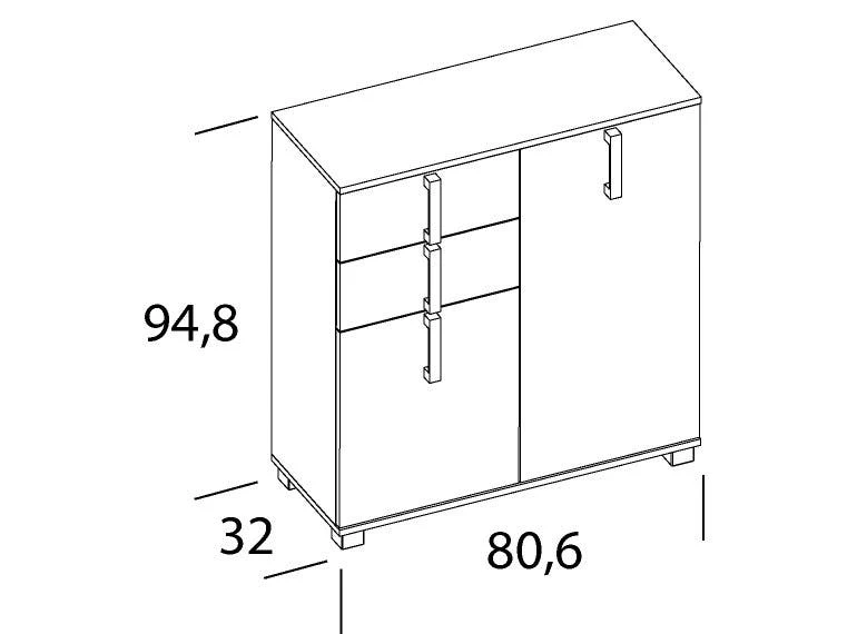 Brandneu 🔥 Vivre Unterschrank Luca - 80,6/94,8/32 cm in weiß 👏 5 Brandneu 🔥 Vivre Unterschrank Luca - 80,6/94,8/32 cm in weiß 👏 – Bild 5