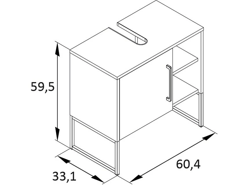 Angebote 😍 Vivre Waschbeckenunterschrank Limone in weiß ⌛ 3 Angebote 😍 Vivre Waschbeckenunterschrank Limone in weiß ⌛ – Bild 3