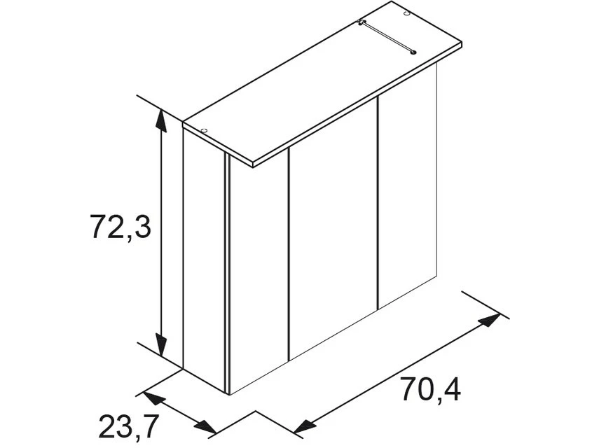 Bestpreis 🔥 Vivre Spiegelschrank Nora - 70,5/72,3/15,75 cm in braun 👏 3 Bestpreis 🔥 Vivre Spiegelschrank Nora - 70,5/72,3/15,75 cm in braun 👏 – Bild 3