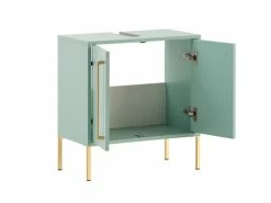 Coupon 🤩 Vivre Waschbecken-Unterschrank Sarah - 57,1/61,2/30,1 cm in grün ✔️ -Badezimmerschränke Verkäufe online 24722698 2 detail nebenbild 1