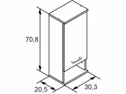 Budget 🎉 Vivre Hängeschrank Nora - 30,3/70,8/20,5 cm in braun ⭐ 9 Budget 🎉 Vivre Hängeschrank Nora - 30,3/70,8/20,5 cm in braun ⭐ -Badezimmerschränke Verkäufe online 24722713 3 massangabe nebenbild 1