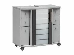 Billig ✨ Vivre Waschbecken-Unterschrank Niko - 65/62,3/36,5 cm in grau 💯