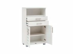 Beste Bewertungen von 😍 Vivre Highboard Niko - 59,8/110,5/32,6 cm in weiß 🔥 -Badezimmerschränke Verkäufe online 24722870 1 detail nebenbild 1
