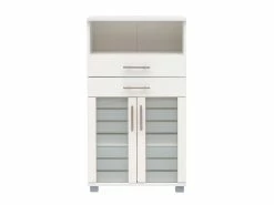 Beste Bewertungen von 😍 Vivre Highboard Niko - 59,8/110,5/32,6 cm in weiß 🔥 -Badezimmerschränke Verkäufe online 24722870 1 freistellerfront nebenbild 1