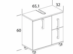 Rabatt ⌛ Vivre Waschbecken-Unterschrank Luca - 65,1/60/32 cm in weiß 🤩 11 Rabatt ⌛ Vivre Waschbecken-Unterschrank Luca - 65,1/60/32 cm in weiß 🤩 -Badezimmerschränke Verkäufe online 24723034 4 massangabe nebenbild