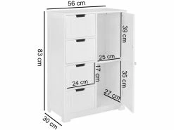 Schlussverkauf 🥰 Vivre Unterschrank Luis - 56/30/83 cm in weiß ⭐ 10 Schlussverkauf 🥰 Vivre Unterschrank Luis - 56/30/83 cm in weiß ⭐ -Badezimmerschränke Verkäufe wl5.184 02 massangabe nebenbild