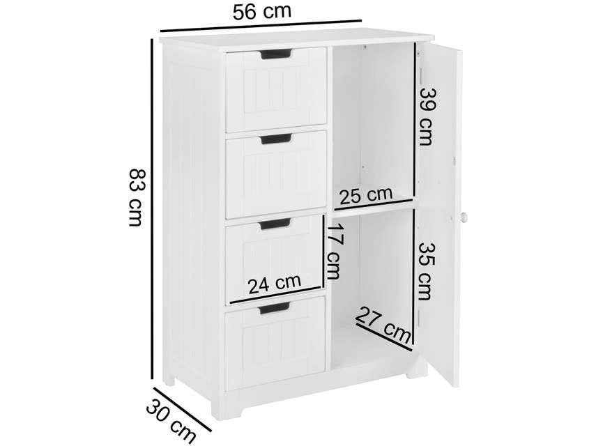 Schlussverkauf 🥰 Vivre Unterschrank Luis - 56/30/83 cm in weiß ⭐ 5 Schlussverkauf 🥰 Vivre Unterschrank Luis - 56/30/83 cm in weiß ⭐ – Bild 5