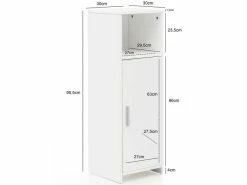 Billig ⌛ Vivre Unterschrank WL5.753 - 30/96/30 cm in weiß 👍 15 Billig ⌛ Vivre Unterschrank WL5.753 - 30/96/30 cm in weiß 👍 -Badezimmerschränke Verkäufe wl5.753 04 massangabe nebenbild
